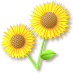 Origami Sunflowers Orange Hand Cursor
