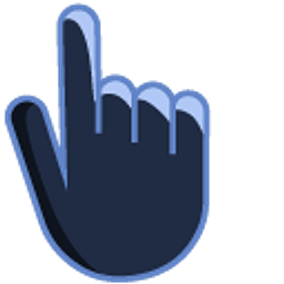 Oxford Blue Hand Cursor