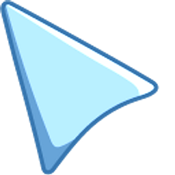Pale Blue Arrow Cursor
