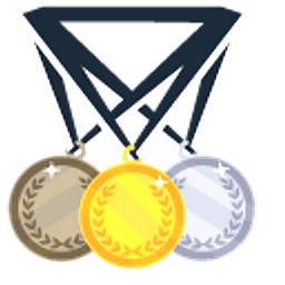 Paris Olympic Games 2024 Medals Gold Silver Bronze Hand Cursor
