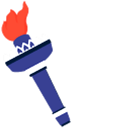 Paris Olympic Games 2024 Red Blue White Fire Arrow Cursor