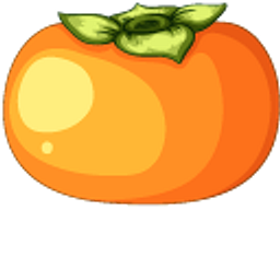 Persimmon Fruit Orange Hand Cursor
