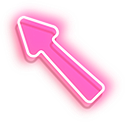 Pink Neon Arrow Arrow Cursor