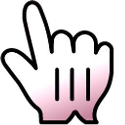 Pink Tourmaline Gradient Pink Hand Cursor