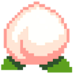 Pixel Peach Light Pink Hand Cursor