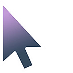 Plum Gradient Arrow Cursor