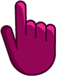 Plum Purple Hand Cursor