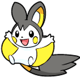 Pokemon Emolga Gray Yellow Hand Cursor