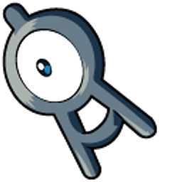 Pokemon Unown Black Arrow Cursor