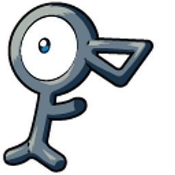Pokemon Unown Black Hand Cursor