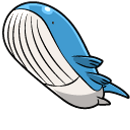 Pokemon Wailmer and Wailord Blue Hand Cursor