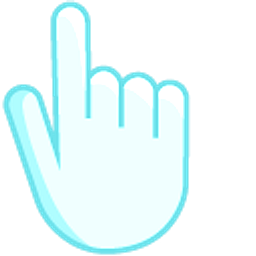 Powder Blue Hand Cursor