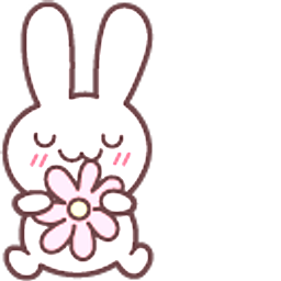 Powder with Flower White Pink Hand Cursor