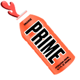 Prime Hydration Energy Drink by Logan Paul and KSI ORANGE Orange Arrow Cursor