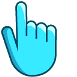 Process Cyan Hand Cursor