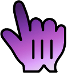 Purple Amethyst Gradient Hand Cursor