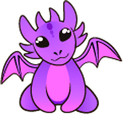 Purple Baby Dragon Hand Cursor