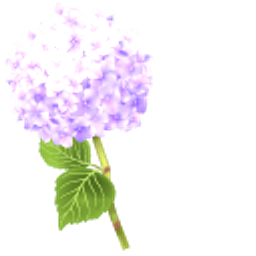 Purple Hydrangea Flower Arrow Cursor