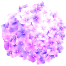 Purple Hydrangea Flower Hand Cursor