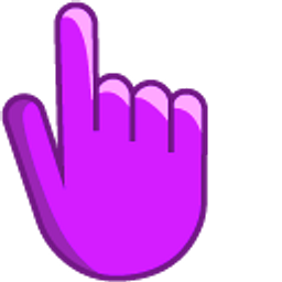 Purple Violet Hand Cursor