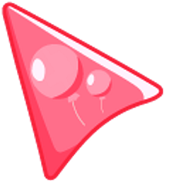 Red Balloon on Red Background Red Arrow Cursor