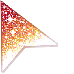 Red Fox Glitter Arrow Cursor