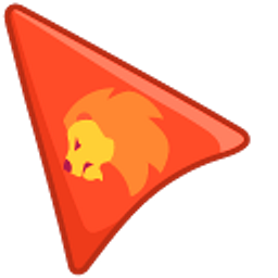 Red Lion On Red Arrow Cursor
