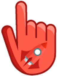 Red Rocket on Red Red Hand Cursor