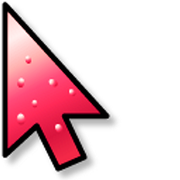 Red Strawberry Jam Gradient Arrow Cursor