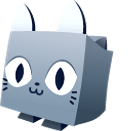 Roblox Pet Simulator Cat and Cracked Egg Grey Gray Blue Hand Cursor