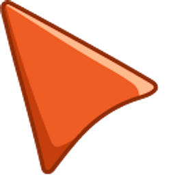 Rust Orange Red Arrow Cursor
