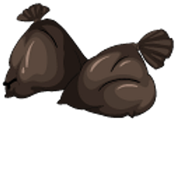 Sanitation Worker Black Garbage Arrow Cursor