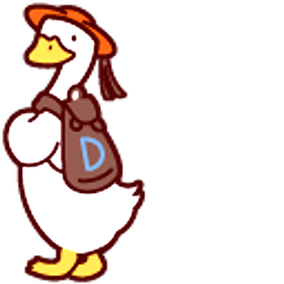 Sanrio Duckadoo and Straw Hat White Hand Cursor