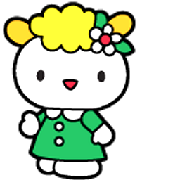 Sanrio Fifi and Holly Lamb Green Hand Cursor