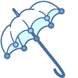 Sanrio Flat and Umbrella Blue Arrow Cursor