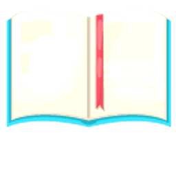 School Backpack and Book White Blue Hand Cursor