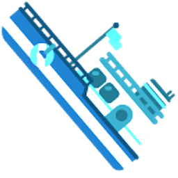 Sea Captain Blue Boat Arrow Cursor