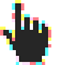 Sea Vacation Pixel Hand Cursor