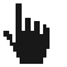 Seashell Pixel Hand Cursor