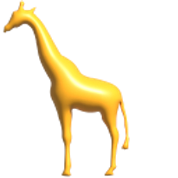 Simple 3D Orange Giraffe Arrow Cursor