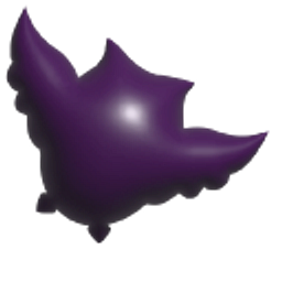 Simple 3D Purple Owl Arrow Cursor