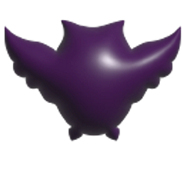 Simple 3D Purple Owl Hand Cursor
