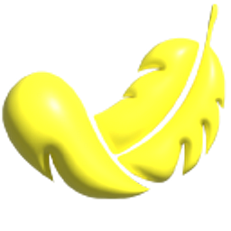 Simple 3D Yellow Feather ointer