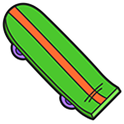Simpsons Bart Skateboard Arrow Cursor