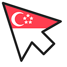 Singapore Flag Arrow Cursor