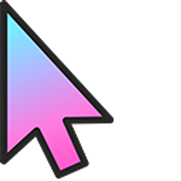 Sky Shine Gradient Arrow Cursor