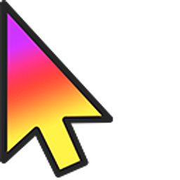 Social Media Gradient Arrow Cursor