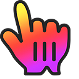 Social Media Gradient Hand Cursor