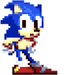 Sonic the Hedgehog Pixel Arrow Cursor
