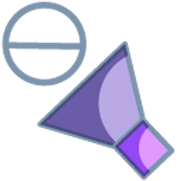 Sound On Off Button Purple Hand Cursor
